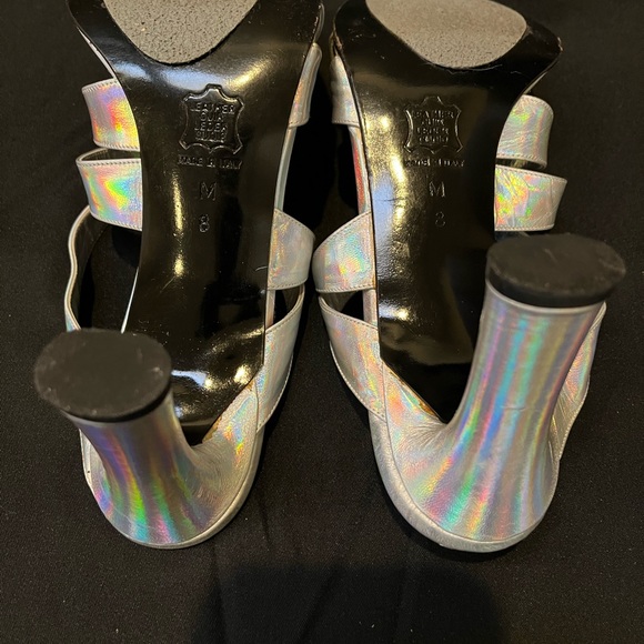 Rossimoda iridescent silver sandal - Picture 6 of 6